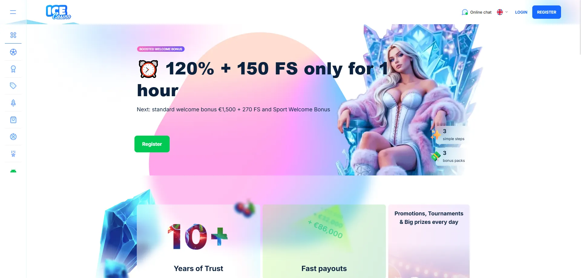 Cadastro no ice casino — crie sua conta em poucos minutos